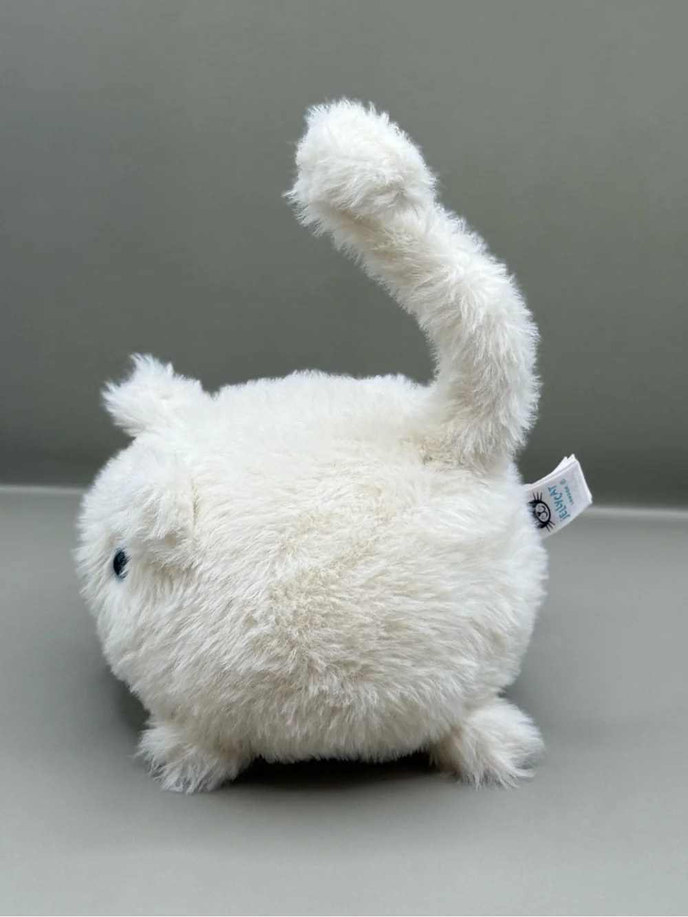 Retired Jellycat Cream Kitten Caboodle White Cat Plush Stuffed Animal